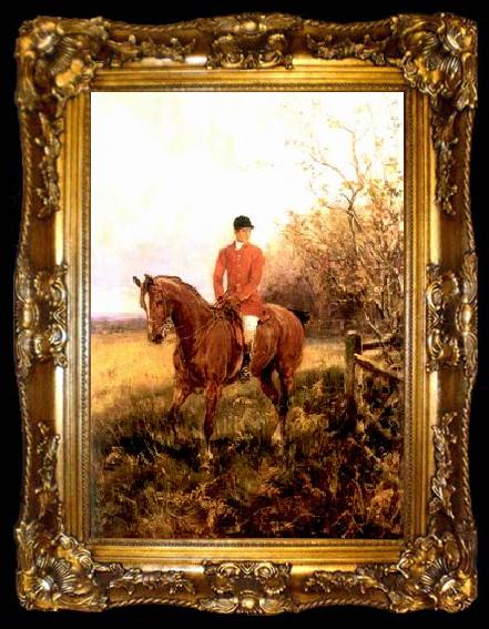 framed  unknow artist Classical hunting fox, Equestrian and Beautiful Horses, 198., ta009-2